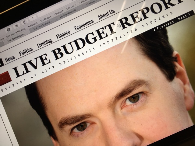 Budget 2016: live coverage with financial journalism students