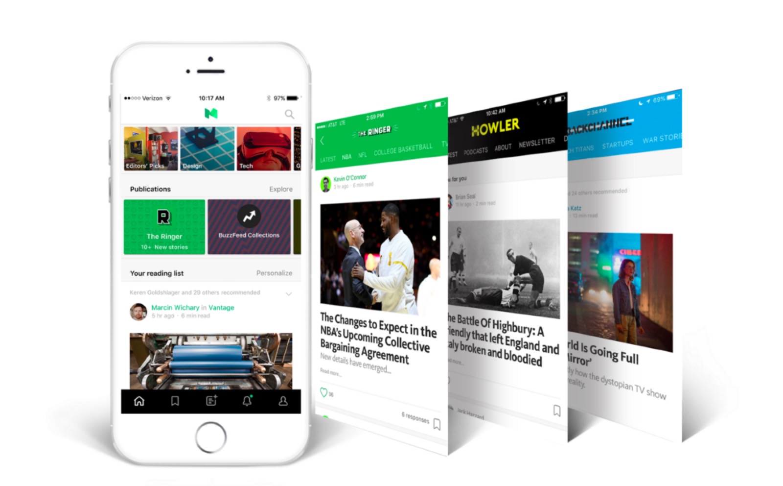 Medium makes publications more prominent in its apps