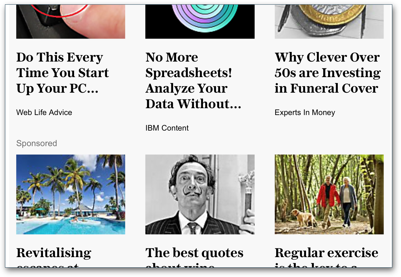 Publishers rethinking "related content" ads