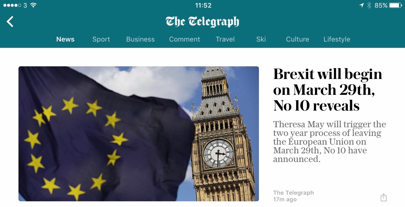 Apple News is working, says The Telegraph