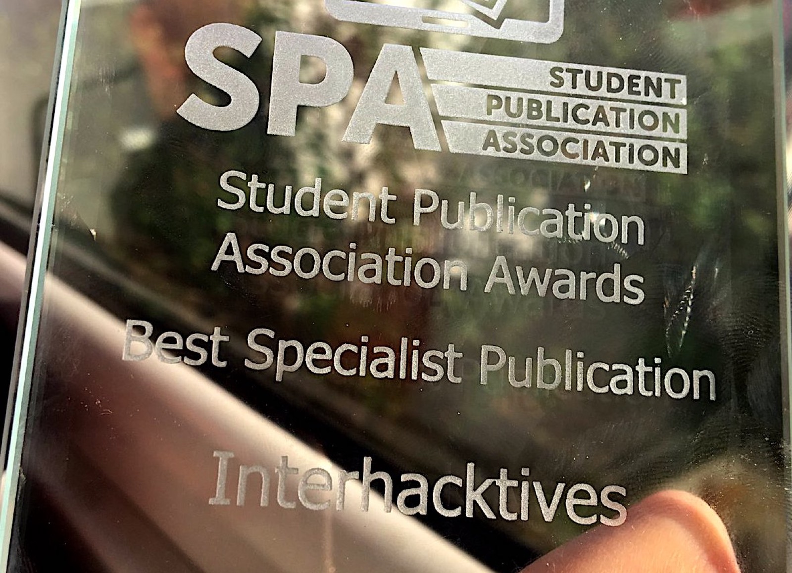 Interhacktives wins best student specialist publication