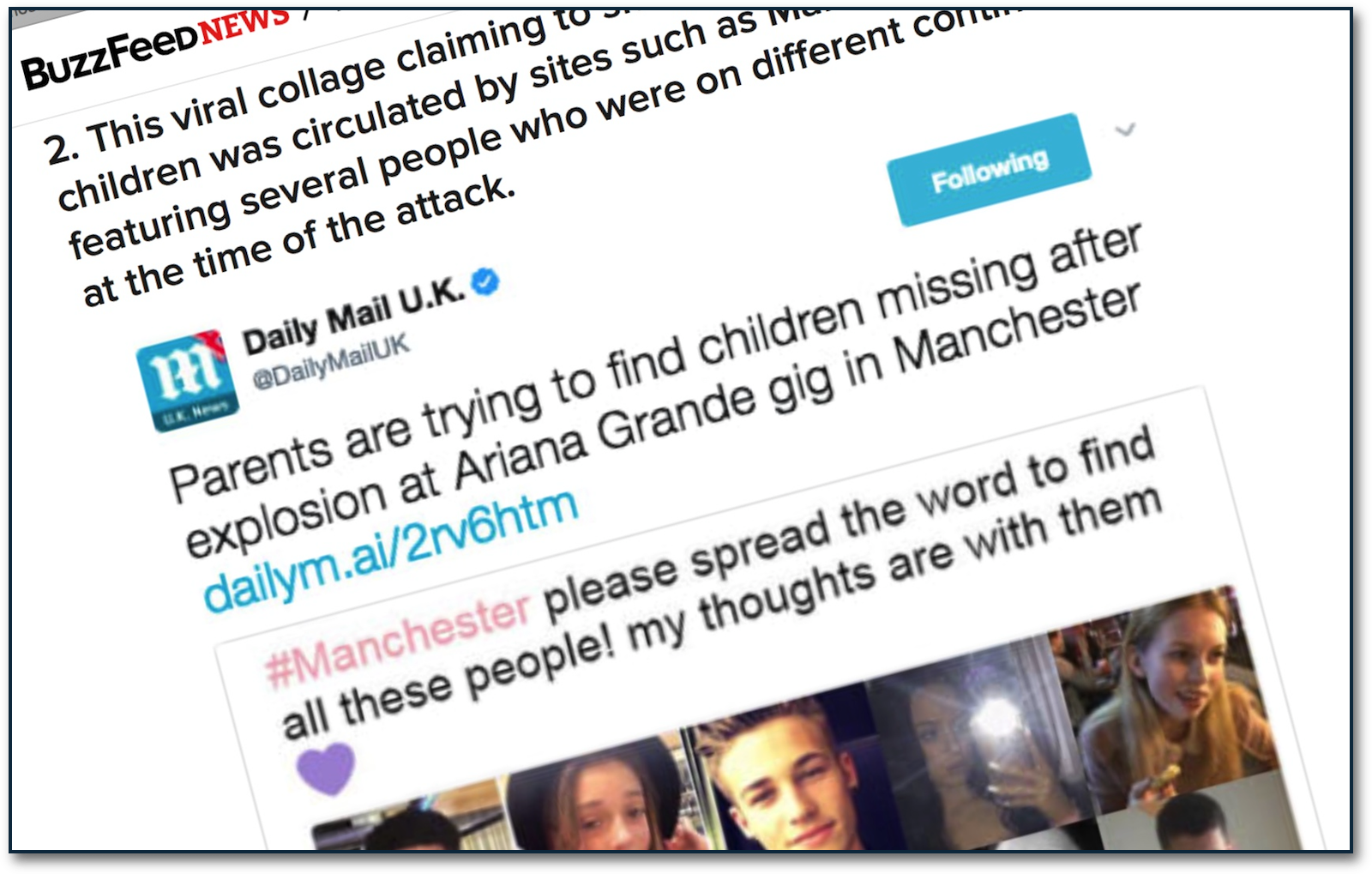 Debunking the viral hoaxes after the Manchester bombing