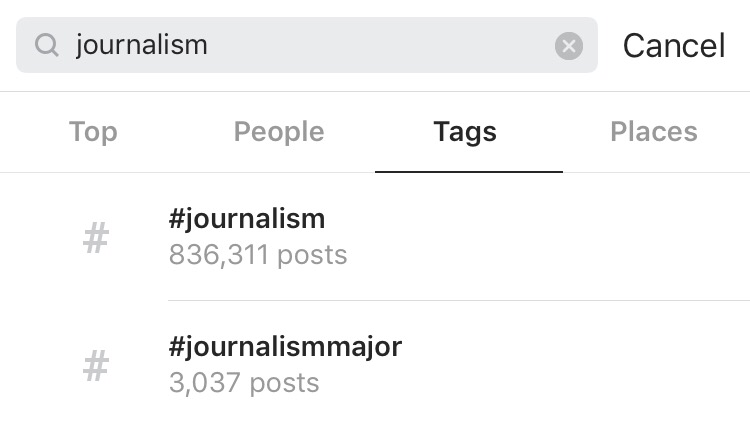 Instagram's key feature: search