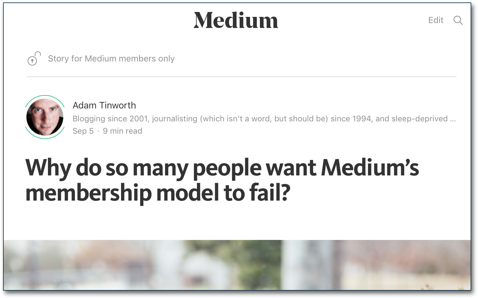 Why is the journalism business so dismissive of Medium's new model? An experiment.
