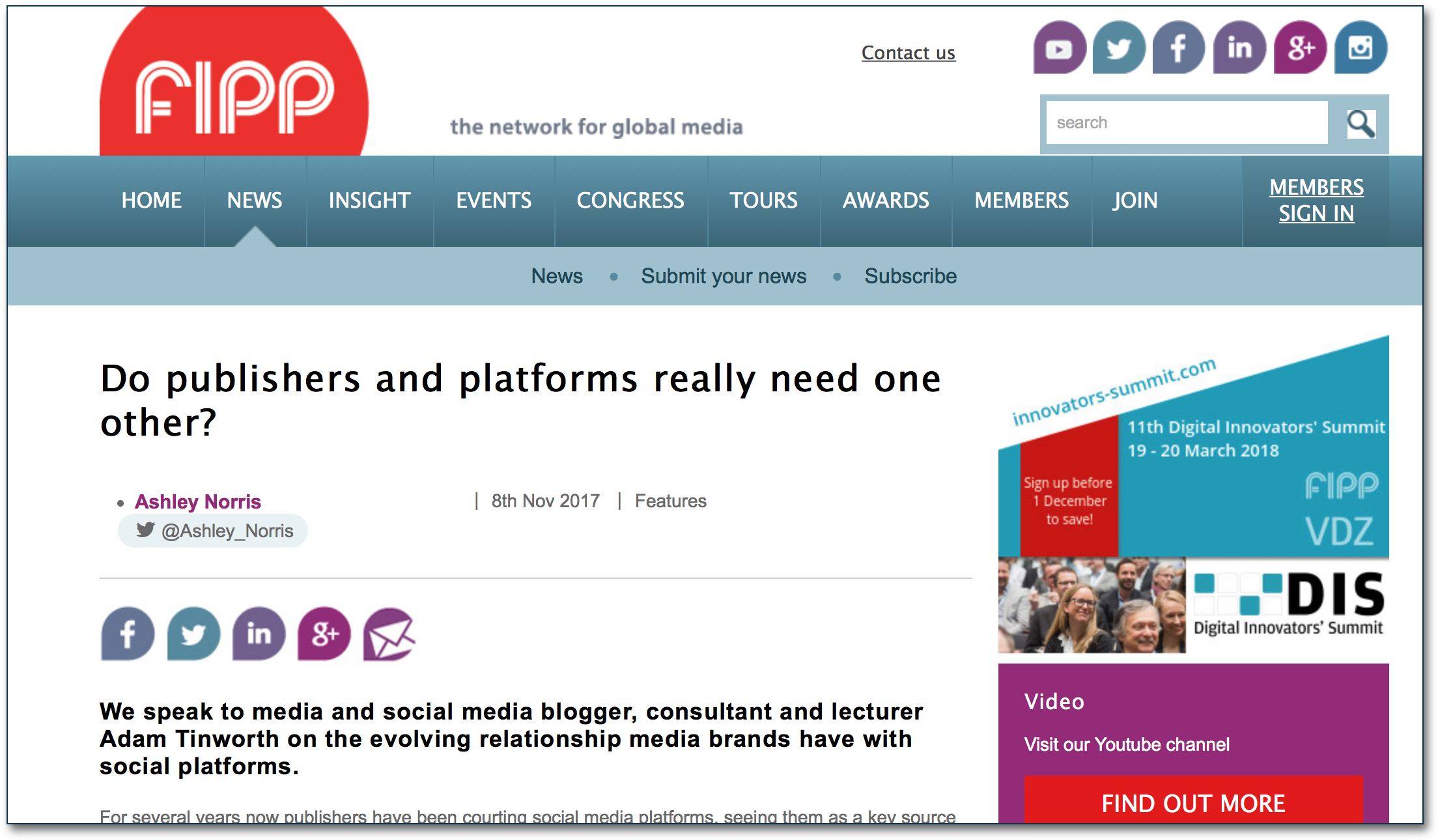 Platforms and Publishers: some thoughts on an abusive relationship